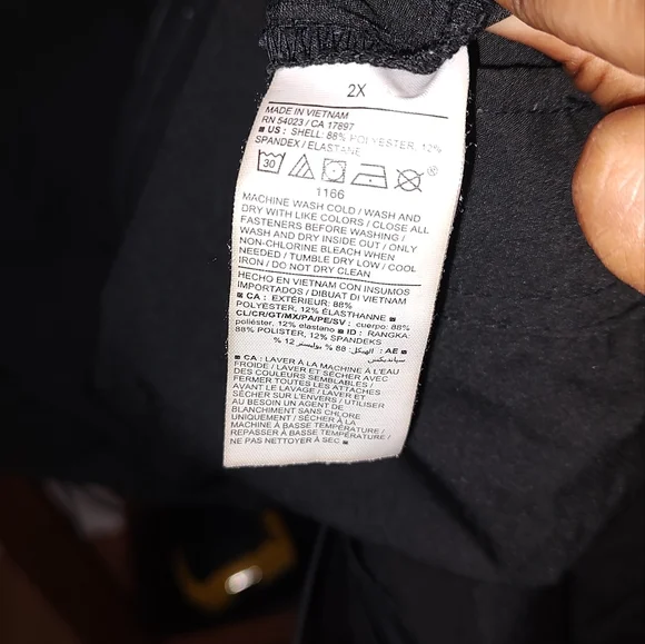 EUC Black Stretchtech Sleeveless Zip-Front Romper - Old Navy 2X - Picture 6 of 9